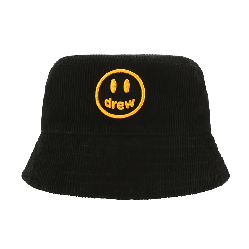 Drew-House-Corduroy-Bucket-Black-Hat.webp
